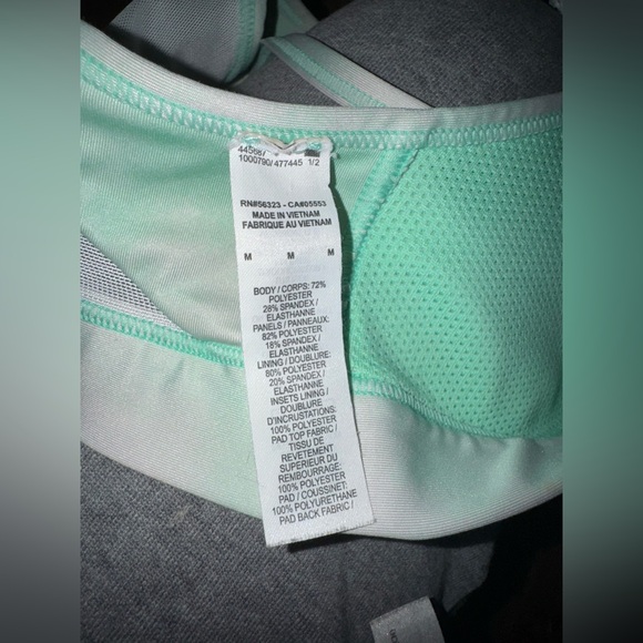 Nike Dri - Fit Mint green and white sports bra - Picture 3 of 6